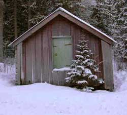 Ryttarhärbret i Gärde. Huset byggdes på 1850-talet och användes fram till  sekelskiftet.