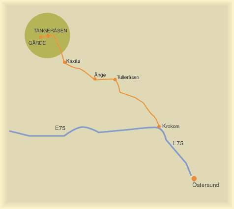 Vägbeskrivning till Tångeråsen och Gärde